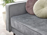 Sofa rozkładana LAVIA SZARA tapicerowana tkaniną - wygodne siedzisko