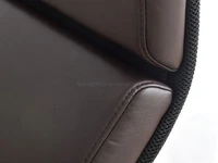Fotel biurowy BOND BRĄZOWY ze skóry z ergonomicznym oparciem - solidne wykonanie